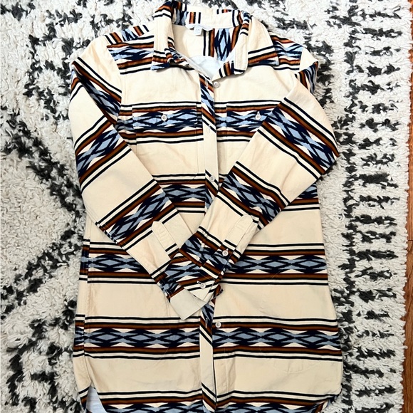 LL Bean Signature Chamois Flannel Tunic - Picture 2 of 5